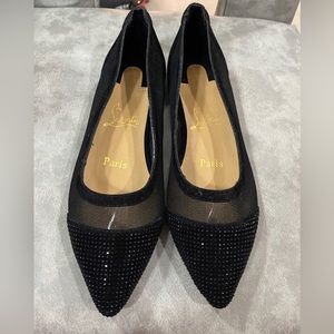 Christian Louboutin galativi strass flats